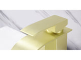 Waterfall Spout Single Handle Bathroom Sink Faucet 04317377