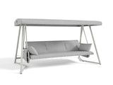 3-in-1 Hanging Patio Swing Bed with Adjustable Canopy 3-Seater Supports 600 lbs 45&deg Tilt Canopy W3979P394109