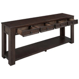 ZUN Console Table/Sofa Table with Storage Drawers and Bottom Shelf for Entryway Hallway 81278734