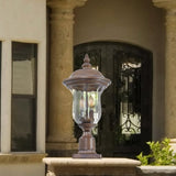 Vintage Outdoor Lamp Post Light, Waterproof Garden Patio Lantern with Clear Glass Shade, Classic W1340P209949