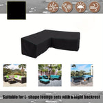 ZUN Outdoor sectional Cover, Waterproof sectional Cover, Sectional Couch Cover, Garden Lawn 74206929