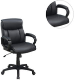 ZUN Classic Look Extra Padded Cushioned Relax 1pc Office Chair Home Work Relax Black Color HS00F1682-ID-AHD