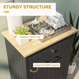 Kitchen Tilt Out Trash Bin Cabinet Free Standing Recycling Cabinet Trash Can Holder With Drawer, 72686953