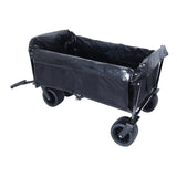 ZUN 440lbs Collapsible Foldable Wagon Cart with strapping system ,Beach Wagon Utility Cart Utility Wagon W2932P234996