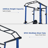 ZUN Home Gym sets Multi-functional Power Cage,Home Adjustable Pullup Squat Rack 1000Lbs Capacity 37368807