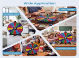 24" Spinning Prize Wheel with Foldable Stand Stand-Up & Tabletop Fortune Wheel - Multicolor 84150021