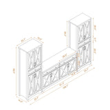68"high living room sideboard, multi-functional combination TV cabinet sideboard, large capacity W1162P205097