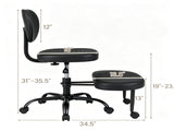 Cross Legged Meditation Office Chair with 360&deg Rotatable Footrest, Height Adjustable Ergonomic 38555068
