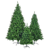 8FT, 6FT, 4FT Pre-Lit Green Pine Artificial Christmas Tree, Set of 3 Hinged Xmas Trees with 820 N704P198464F