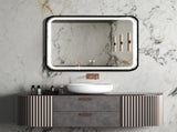 40X32 inch Bathroom Led Classy Vanity Mirror with High Lumen,Black metal frame,Dimmable Touch,Wall W1992121014