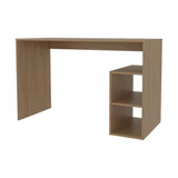 ZUN Sanders Computer Desk in Melamine with Open Storage, Natural Oak B128P263728