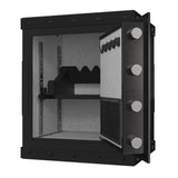 Three-lock safe, measuring 20.4 16.5 14.1 , suitable for home and office use, large steel W396P307320