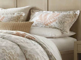 3-Piece Full/Queen 100% Cotton Sateen Duvet Cover Set,Terracotta/Linen B035P408291