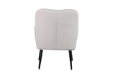 ZUN Modern Mid Century Chair Linen Sherpa Armchair for Living Room Bedroom Office Easy Assemble W1361105170