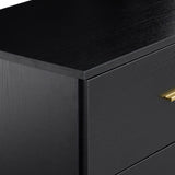 ZUN Modern Black 8-Drawer Dresser for Bedroom - Ample Storage Wide Chest of Drawers, Sturdy & Safe W1785P201162