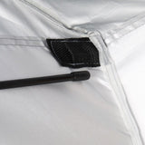 229*229*122cm Oxford Cloth Double Dressing Tent Blue/White 03192884