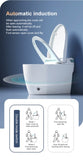 ZUN Smart Toilet with Bidet Built-in, Auto Dual Flush, Auto Open & Close Bidet Toilet with Heated Seat, W2894P199872