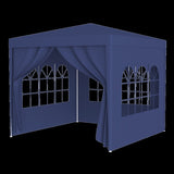 3 * 3m 4 sided , spiral tube pergola made of blue PE fabric, 10'x10 'party tent with 4 25945539