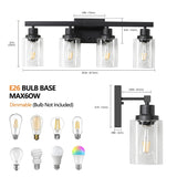 (Same as W1340P197620/L001010-B4) 4-Lights Farmhouse Vanity Lights Rustic Bathroom Light W1340P206682
