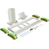 1800 Lb. Capacity Motorcycle Stand/Wheel Chock,adjustable heavy duty with 4 sets tie down W46542402