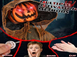 Halloween Animated Decorations - 5.8 FT Sound-Activated Animatronic Pumpkin Ghost with Moving Head 30015492