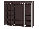 69" Portable Clothes Closet Wardrobe Storage Organizer with Non-Woven Fabric Quick and Easy to 84183765
