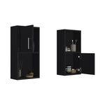 ZUN Oba 2-Pc Wall-Mounted Bathroom Medicine Cabinet with Open and Closed Storage B070P188846