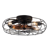 New Model 26 Inch Ceiling Fan Light With 6 Speed Remote 5 Blade Reversible DC Motor For Bedroom W2991P343762