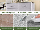 8 Drawers Dresser Chest of Drawers for Fabric Storage Dressers for Living Room Light Gray 92399261