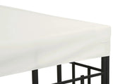 10' x 10' 2-Tier Gazebo Canopy Replacement Cream White UV Shield Top, for Garden Outdoor 34310833