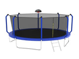 12FT Trampoline with Basketball Hoop, ASTM Approved Reinforced Type Outdoor Trampoline with K1163P317487