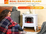 22" Free standing Electric Fireplace Stove, Fire Place Heater with Realistic Flame Effect, Overheat 48068853