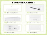 Tall Bathroom Storage Cabinet, Freestanding Storage Cabinet with Twos and Adjustable Shelves, 99964212