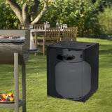 41*41*50.5cm Square Black Flip-top Gas Storage Garden Iron Side Table 94913946