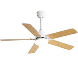 Energy Saving 42 Inch Ceiling Fan 5 Blades Noiseless Reversible Dc Motor Remote Control With Led W934P200086