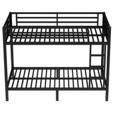Metal Twin XL over Twin XL Bunk Bed for Teens and Adults,Space-Saving/Noise Reduced/No Box Spring W1580P309628