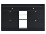ON-TREND Modern Tipping Bucket Shoe Cabinet with 4 Flip Drawers, Multifunctional 2-Tier Shoe Storage WF300851AAB