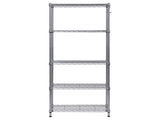 24"W x 14"D x 59"H -Shelf Freestanding Shelves, Silver 87665614