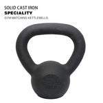 ZUN 10LBS Solid Cast Iron Kettlebells Ideal for Strength Training, Building Muscles 30206978