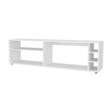 FM FURNITURE Mayo TVStand for 70" Screen with Open Storage and Melamine Finish, White B128P269887