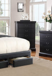 ZUN Elegant Bedroom 1pc Chest Of Drawers Black Color Drawers Tall Chest Plywood Furniture B011P238911