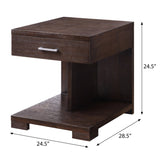 Walnut 1-drawer End Table B062P186490