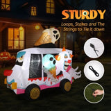 8ft Clown Ice Cream Truck Halloween Inflatable Decorations 73606755