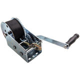 2000lbs Hand Winch Hand 2 Gear Crank Winch Heavy Duty ATV Trailer Boat Silver US 49957498