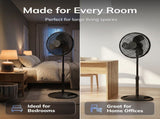 16" 3-Speed Oscillating, Adjustable Height, Pedestal Fan S16500 31567919