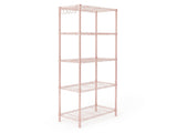 5-layer adjustable shelf with adjustable spacing, pin-type deformable structure, adjustable feet, 85764871