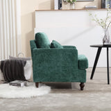 COOLMORE Wood Frame Armchair, Modern Accent Chair Lounge Chair for Living Room,Tufted Club Chair, W395P151904