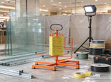Floor or Stud Mounted Wire Spool Rack with Anti-Slip Metal Handle & Swivel Eyelet, for Electrical, 58527222