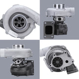 Upgraded T3/T4 T04E 5-Bolt Turbocharger Turbo 0.63 /0.5 A/R External Wastegate Universal 41153843