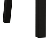 Metal Dining Chairs Set of 4, Steel Legs and PU Leather Seats, High Back Armless Dining Chairs, for W757P232711